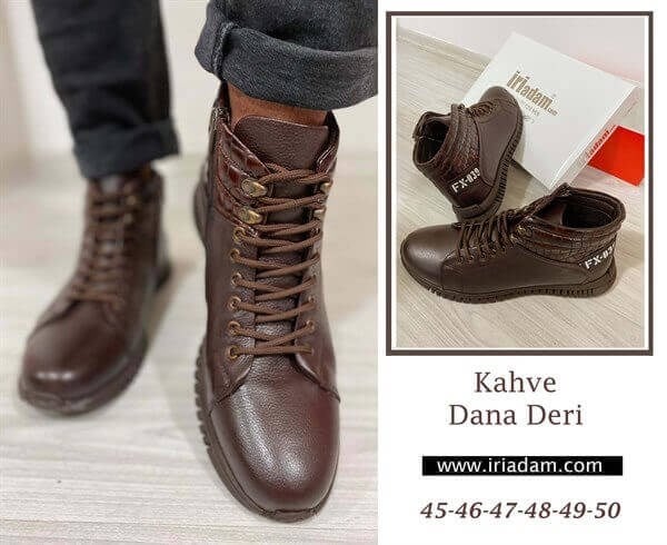 BRK4414 Koyu Kahve büyük numara erkek bot - ürün detayı 2