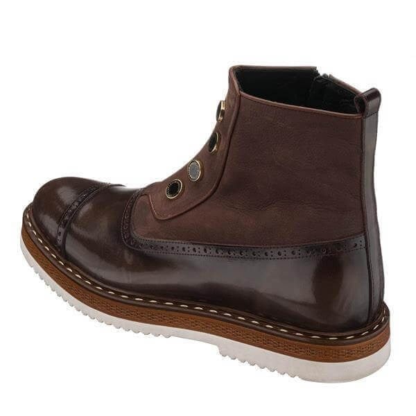 NVN491 Kahve Açma deri büyük numara erkek bot - ürün detayı 3