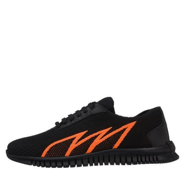 ERAY-02 Siyah-Turuncu Büyük Numara Erkek Günlük Spor Ayakkabı 45–50 numara ürün görseli 3