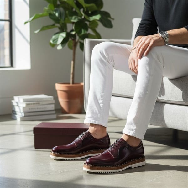 GS4138 Bordo Açma Büyük Numara Erkek Günlük Ayakkabı 45–50 numara ürün görseli 2