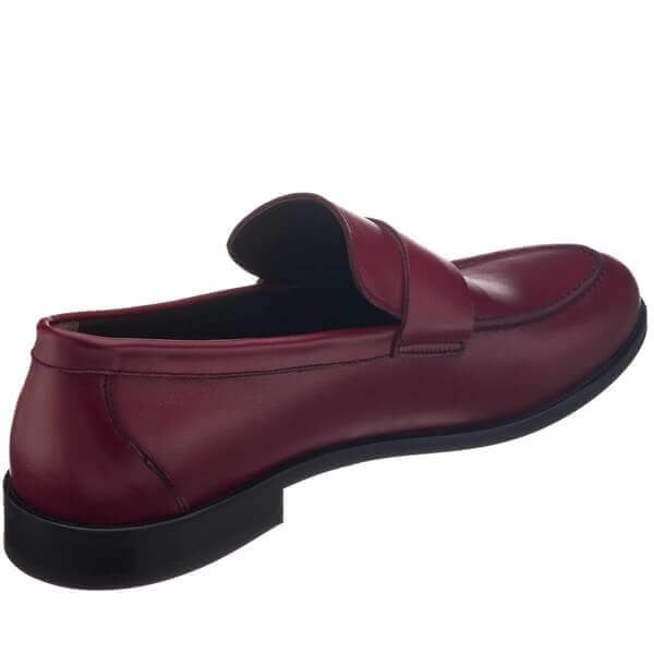 KD0695 Bordo Analin Deri Büyük Numara Erkek Klasik Ayakkabı ürün görseli 4