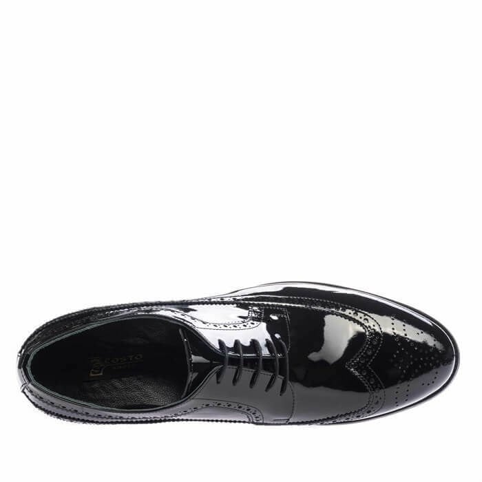 US190504 Siyah Rugan Büyük Numara Erkek Klasik Ayakkabı ürün görseli 9
