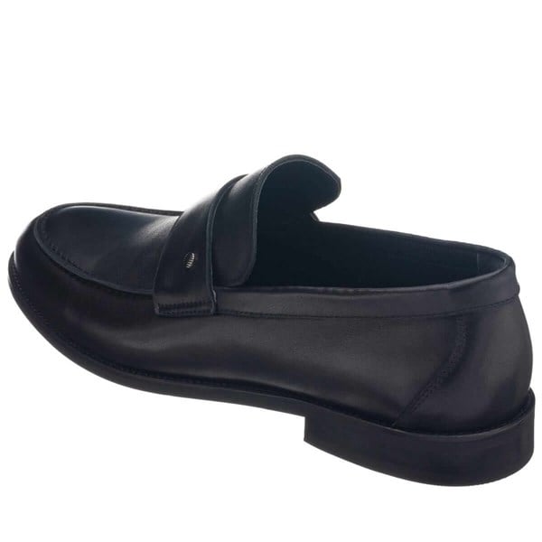 KD0695 Siyah Büyük Numara Erkek Loafer Ayakkabı ürün görseli 6