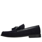 KD0696 Lacivert Süet Büyük Numara Erkek Loafer Ayakkabı ürün görseli 3