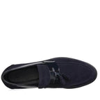 KD0696 Lacivert Süet Büyük Numara Erkek Loafer Ayakkabı ürün görseli 6