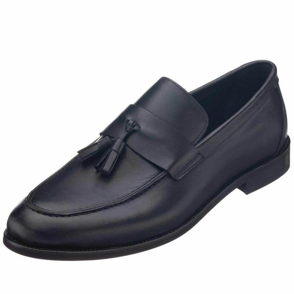 KD0696 Siyah Büyük Numara Erkek Loafer Ayakkabı ürün görseli