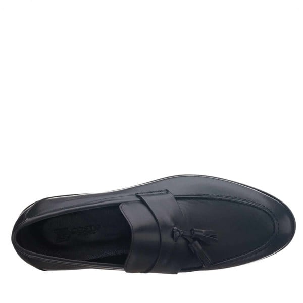 KD0696 Siyah Büyük Numara Erkek Loafer Ayakkabı ürün görseli 4