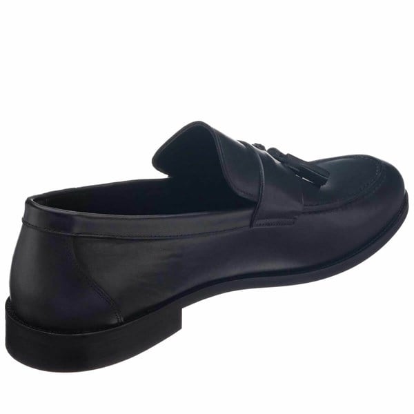 KD0696 Siyah Büyük Numara Erkek Loafer Ayakkabı ürün görseli 6
