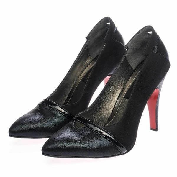 190333 Siyah 11 Pont Büyük Numara Kadın Abiye Stiletto 40–44 numara ürün görseli