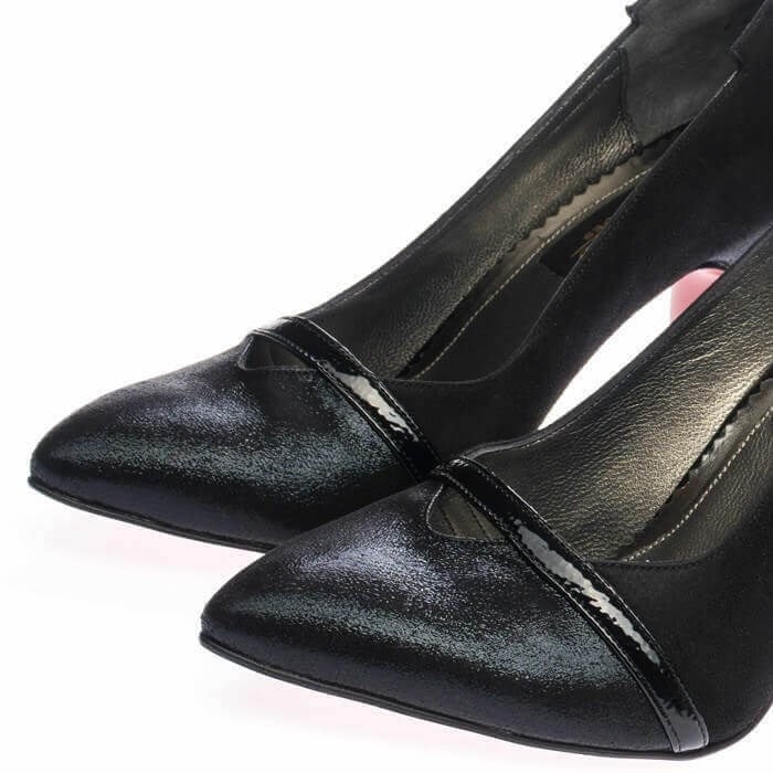 190333 Siyah 11 Pont Büyük Numara Kadın Abiye Stiletto 40–44 numara ürün görseli 3