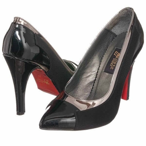 KDR1020 Siyah 11 Pont Büyük Numara Kadın Stiletto 40–44 numara ürün görseli 3