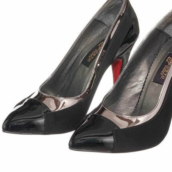 KDR1020 Siyah 11 Pont Büyük Numara Kadın Stiletto 40–44 numara ürün görseli 6