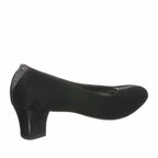 KDR1019 Siyah Süet 5 Pont Kısa Topuklu Büyük Numara Kadın Stiletto 40–44 numara ürün görseli 4