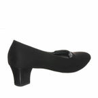 KDR1631 Siyah Süet 5 Pont Kısa Topuklu Büyük Numara Kadın Stiletto 40–44 numara ürün görseli 5