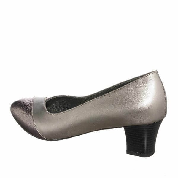 KDR1717 Bronz 5 Pont Kısa Topuklu Büyük Numara Kadın Stiletto 40–44 numara ürün görseli 4