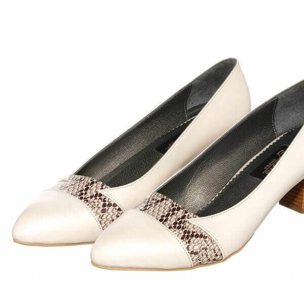 KDR1813 Sedef 5 Pont Kısa Topuklu Büyük Numara Kadın Stiletto 40–44 numara ürün görseli 6