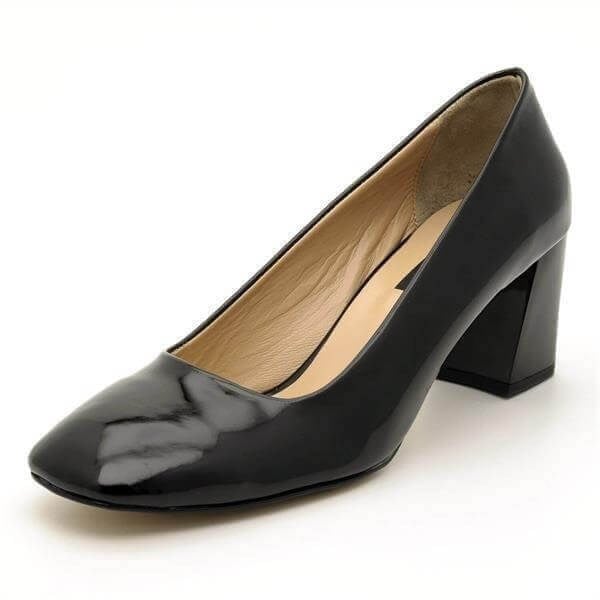 2018 Siyah Rugan 7 Pont Kısa Topuklu Büyük Numara Kadın Stiletto 40–44 numara ürün görseli