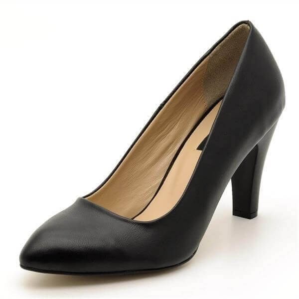 1071 Siyah 9 Pont Büyük Numara Kadın Abiye Stiletto 40–44 numara ürün görseli
