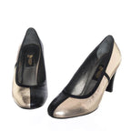 19356 Dore & Siyah 9 Pont Büyük Numara Kadın Stiletto 40–44 numara ürün görseli 6