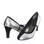 19356 Lame & Siyah 9 Pont Büyük Numara Kadın Stiletto 40–44 numara ürün görseli 2