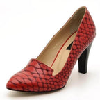1952 Kırmızı 9 Pont Büyük Numara Kadın Abiye Stiletto 40–44 numara ürün görseli