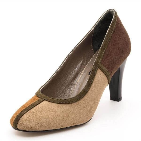 19536 Çok Renkli 9 Pont Büyük Numara Kadın Stiletto 40–44 numara ürün görseli