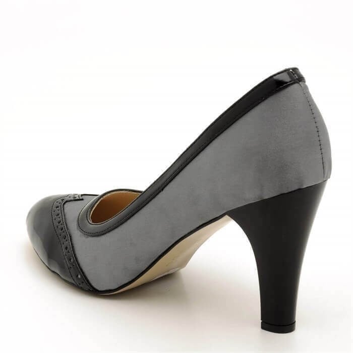 1954 Siyah 9 Pont Büyük Numara Kadın Stiletto 40–44 numara ürün görseli 2