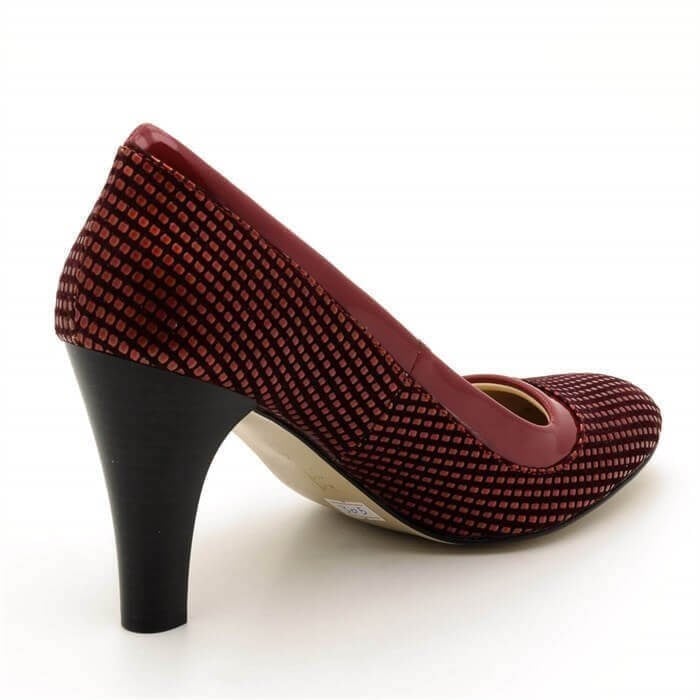 1973 Bordo 9 Pont Büyük Numara Kadın Abiye Stiletto 40–44 numara ürün görseli 3