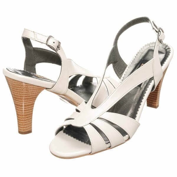 DRL3042 Beyaz 9 Pont Büyük Numara Kadın Yazlık Stiletto 40–44 numara ürün görseli 3