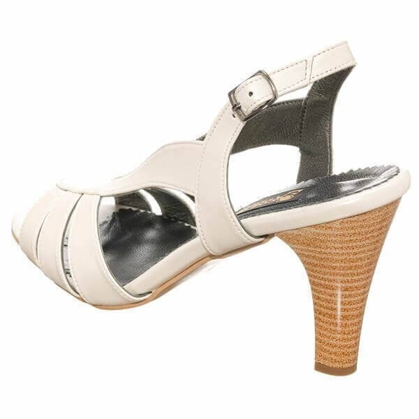 DRL3042 Beyaz 9 Pont Büyük Numara Kadın Yazlık Stiletto 40–44 numara ürün görseli 4