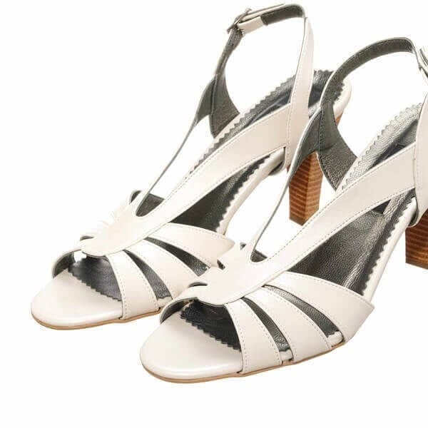 DRL3042 Beyaz 9 Pont Büyük Numara Kadın Yazlık Stiletto 40–44 numara ürün görseli 6