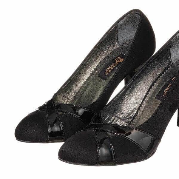 KDR1869 Siyah 9 Pont Büyük Numara Kadın Stiletto 40–44 numara ürün görseli 6