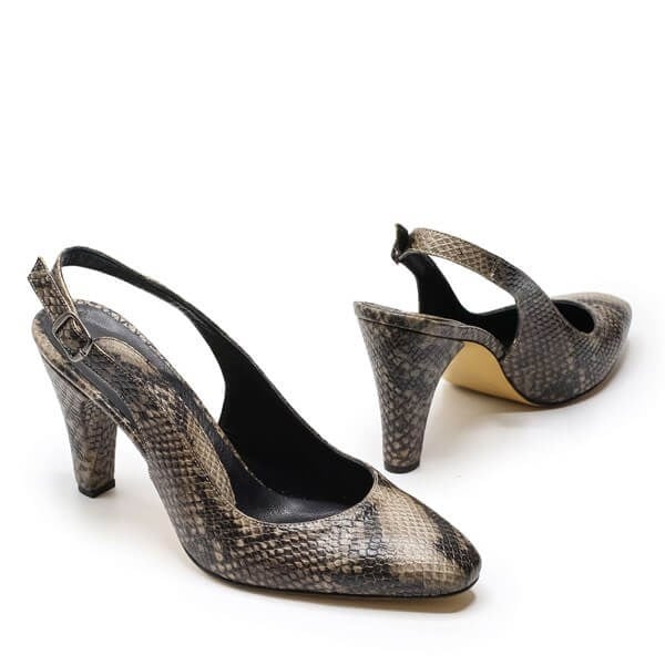 TP710 Yılan Baskılı 9 Pont Büyük Numara Kadın Stiletto 40–44 numara ürün görseli 3