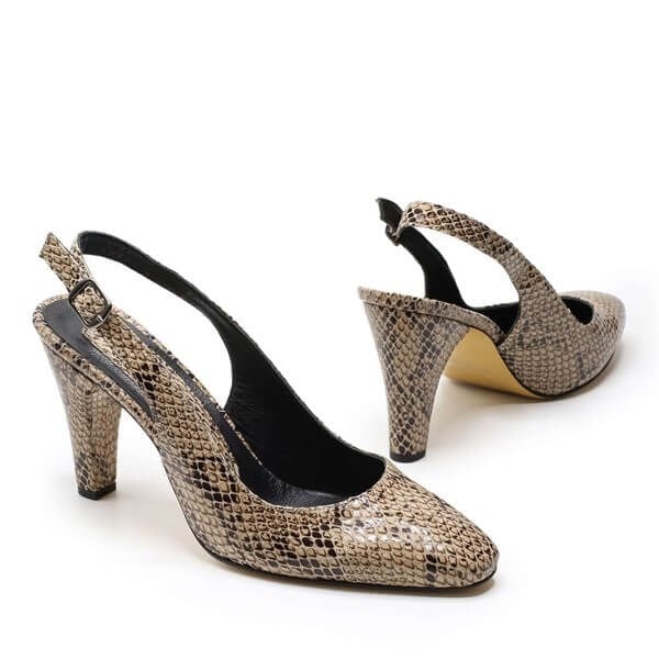 TP740 Yılan Baskılı 9 Pont Büyük Numara Kadın Stiletto 40–44 numara ürün görseli 3