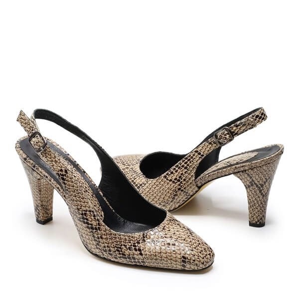 TP740 Yılan Baskılı 9 Pont Büyük Numara Kadın Stiletto 40–44 numara ürün görseli 4
